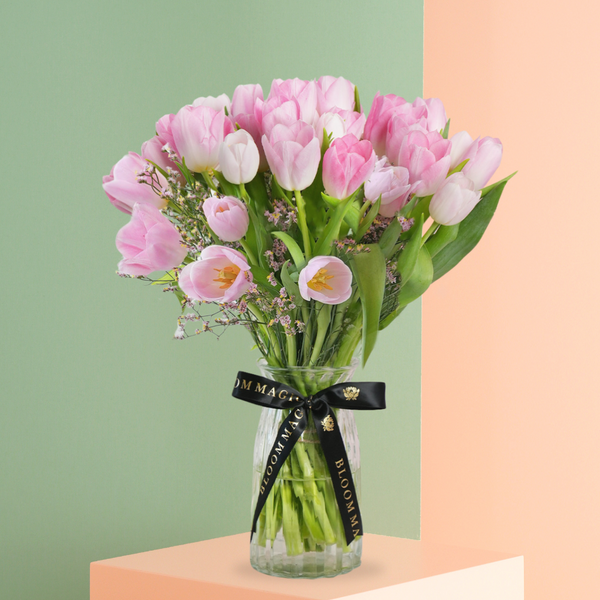 Women's Day Pink Tulip Delight
