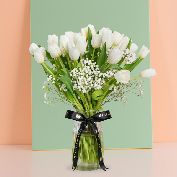Valentine White Tulip Delight