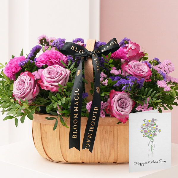 Mother s Day Lavender Les Fleurs Sauvages Basket with Free