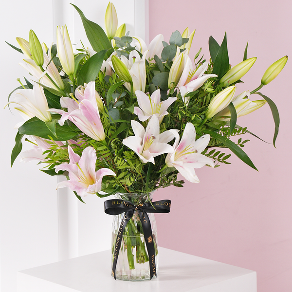 Mother's Day Pink Lily Vase