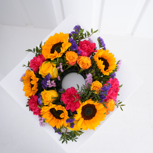 Vibrant Funeral Wreath