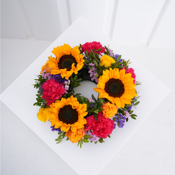 Vibrant Funeral Wreath