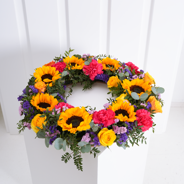 Vibrant Funeral Wreath