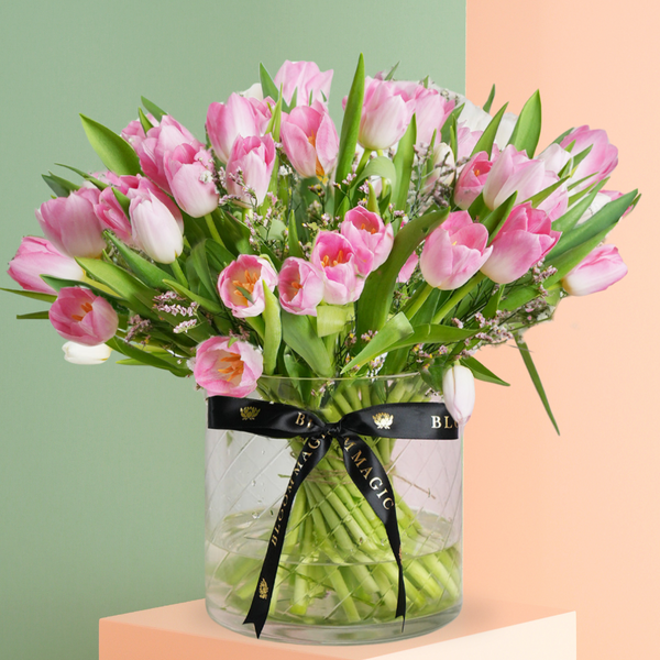 Women's Day Pink Tulip Delight