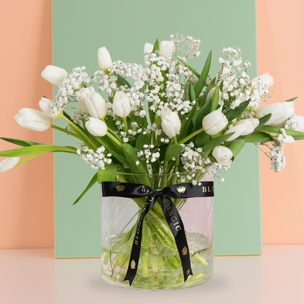 Valentine White Tulip Delight