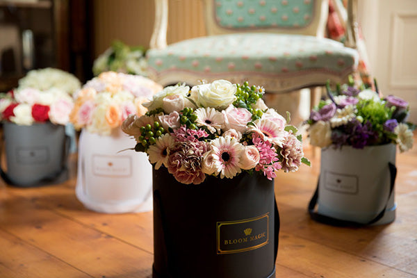 The Parisian Collection; Luxurious Blooms in a Designer Hatbox Presentation