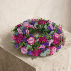 Lavender Funeral Wreath
