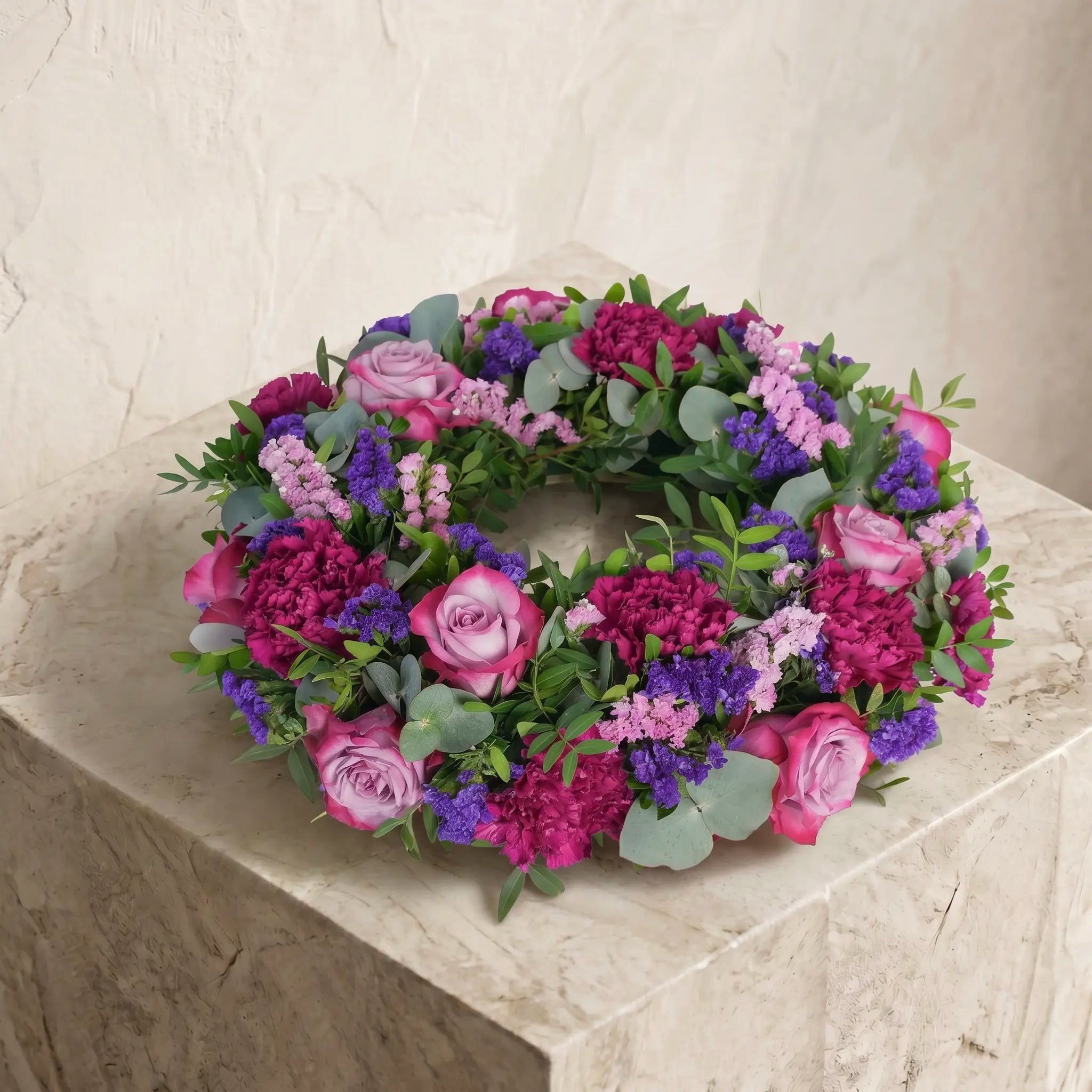 Lavender Funeral Wreath
