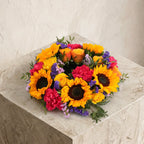 Vibrant Funeral Wreath