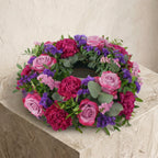 Lavender Funeral Wreath
