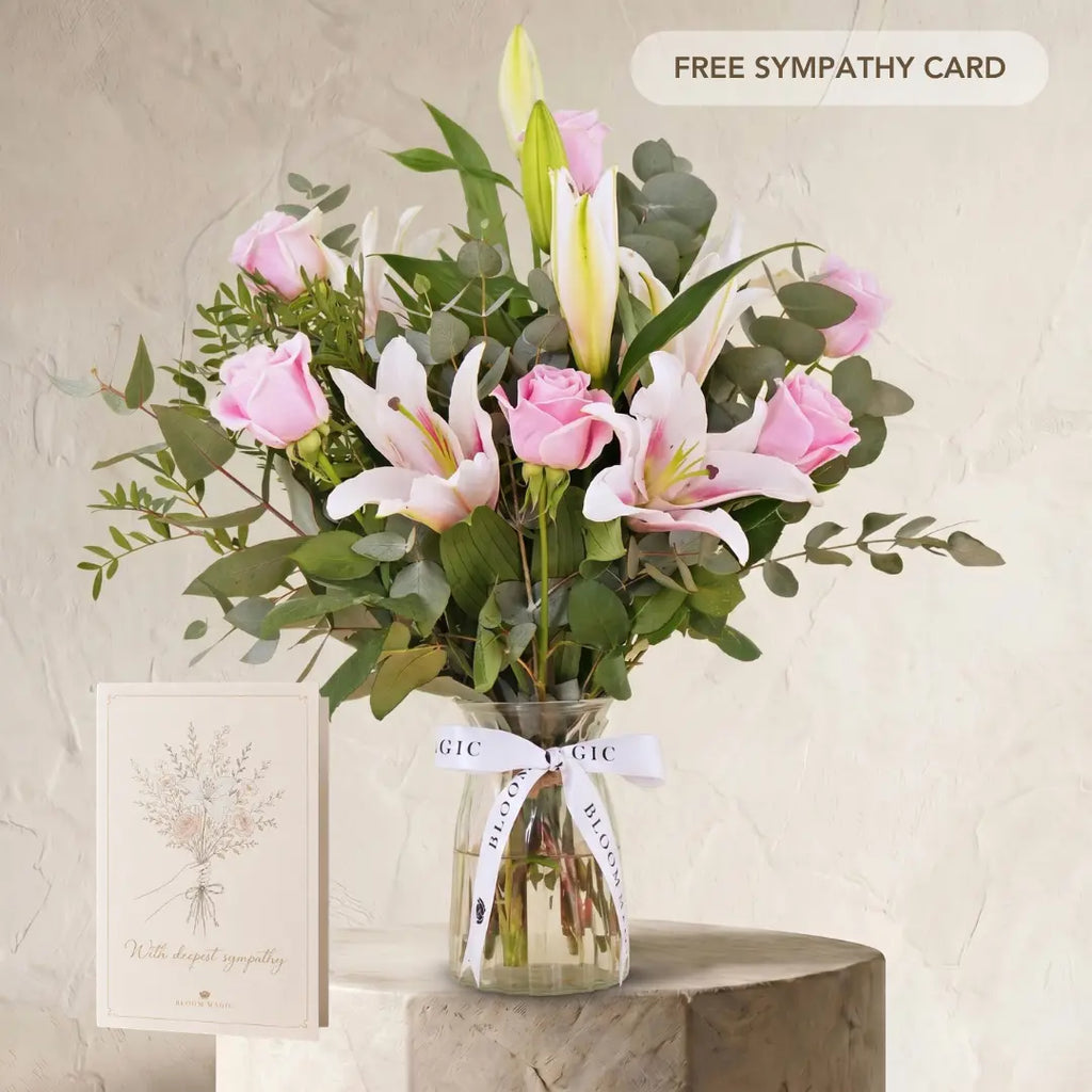 Pink Roses and Pink Lilies