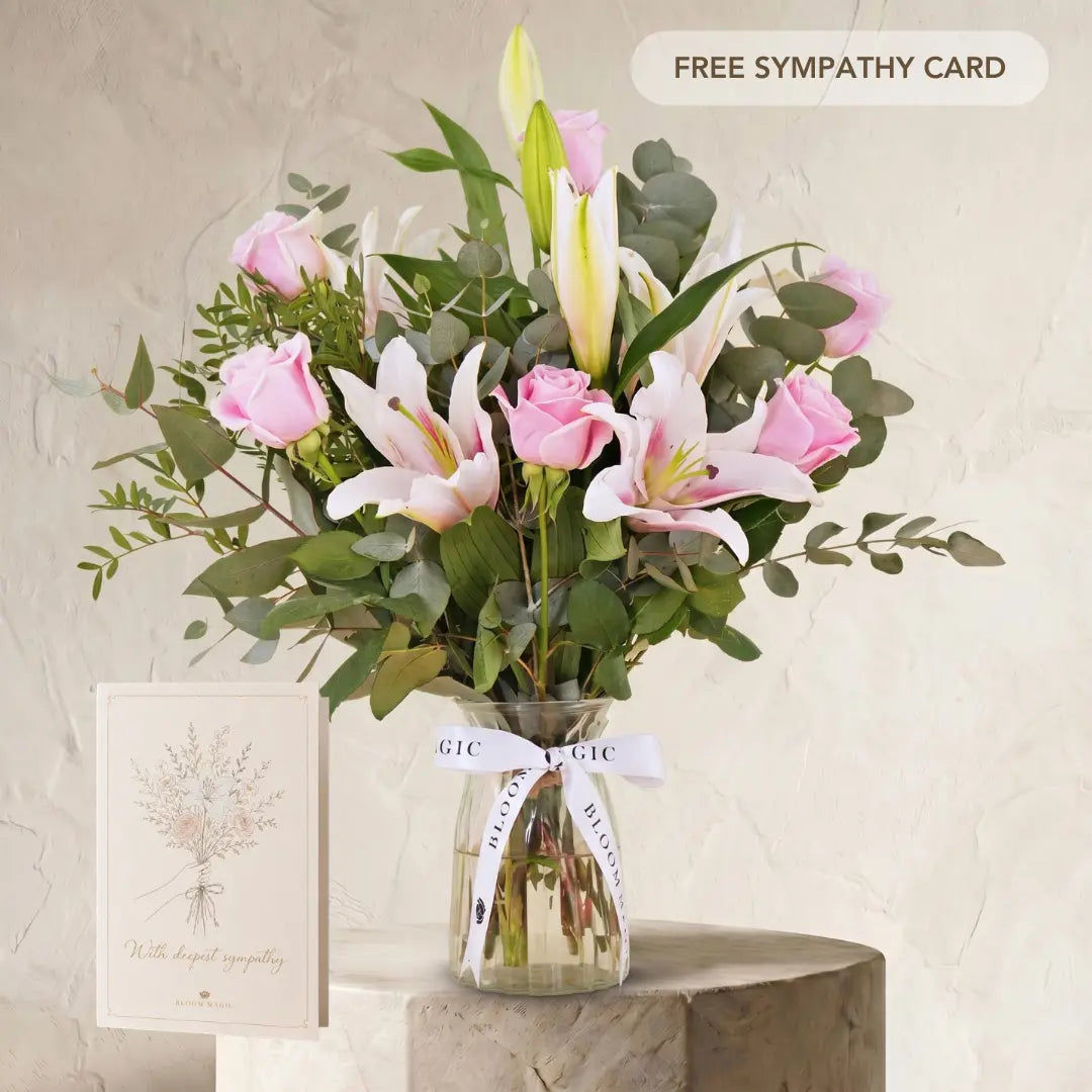 Pink Roses and Pink Lilies
