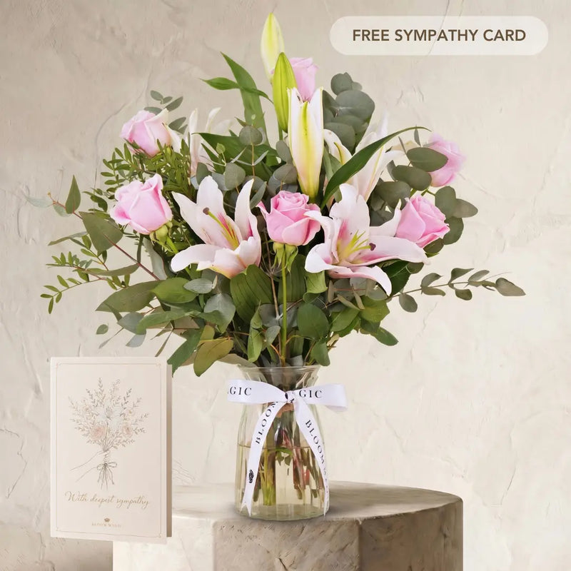 Pink Roses and Pink Lilies