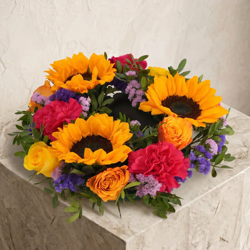 Vibrant Funeral Wreath