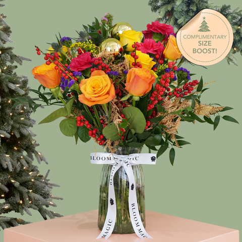 Sparkling Christmas Vase