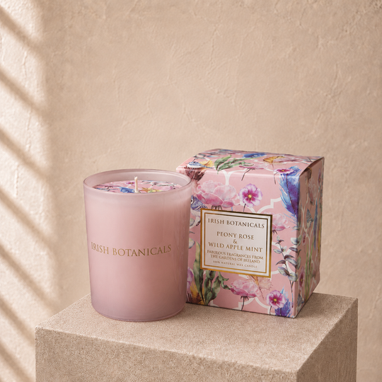 Irish Botanicals Peony and Wild Apple Mint Candle