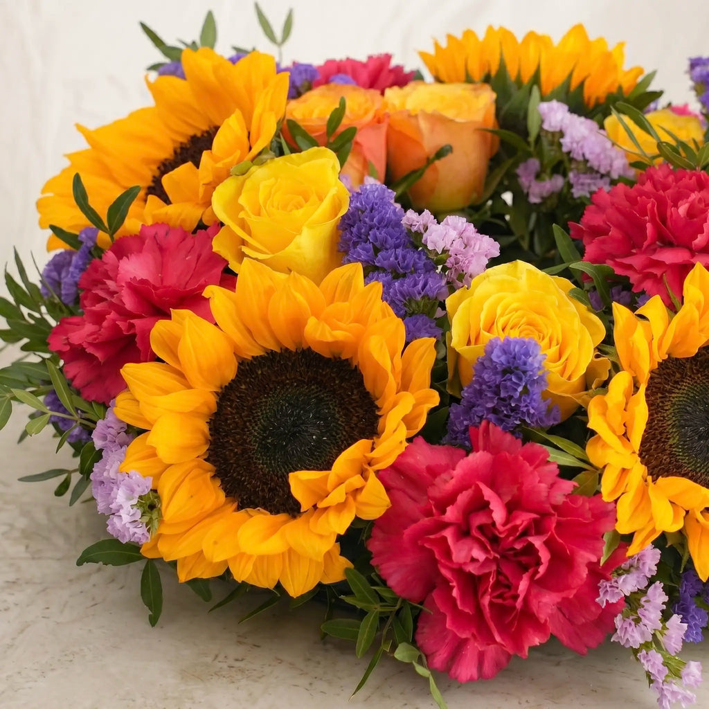 Vibrant Funeral Wreath