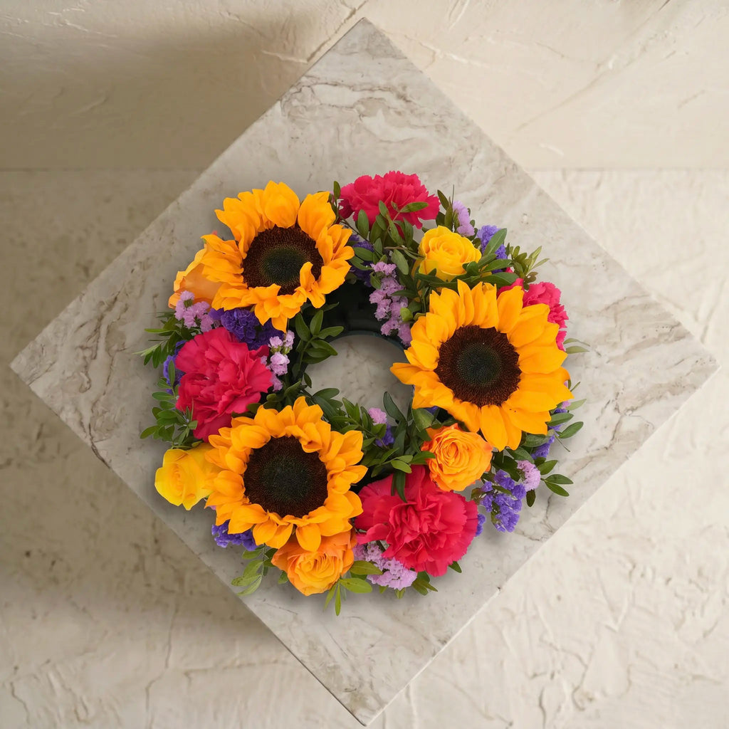 Vibrant Funeral Wreath