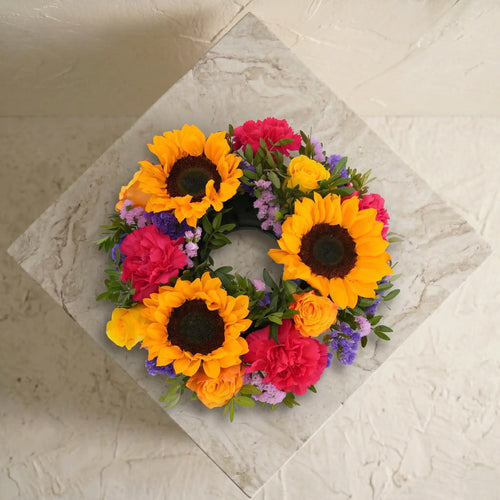 Vibrant Funeral Wreath