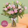 Mother's Day Pink Roses and Pink Lilies