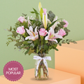 Mother's Day Pink Roses and Pink Lilies